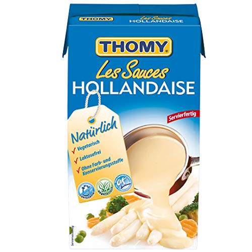 Thomy Les Sauces Hollandaise (laktosefrei, mit Sonnenblumenöl, servierfertig) 1er Pack (1 x 1L) von Thomy