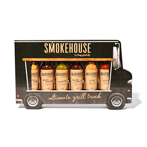 Smokehouse by Thoughtfully - Gourmet Ultimate Grill Truck Geschenkset, lustige Verpackung in Form eines Food Trucks, inklusive BBQ Rubs, BBQ Saucen und scharfen Saucen, 6er-Set Smokehouse by Thoughtfully - Gourmet Ultimate Grill Truck Geschenkset, lustige Verpackung in Form eines Food Trucks, inklusive BBQ Rubs, BBQ Saucen und scharfen Saucen, 6er-Set von Thoughtfully
