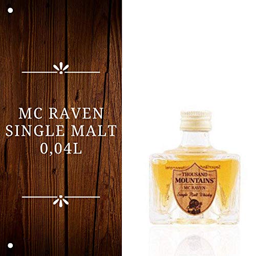 Mc Raven Single Malt Whisky - 46,2% Vol. – (1 x 0.04 Liter) - Single Malt Whisky von Thousand Mountains