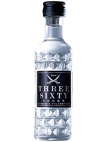 Three Sixty Vodka 0,04 Liter Miniatur von Three Sixty Vodka 0,04 Liter Miniatur