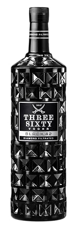 Three Sixty Vodka Black 42 3 Liter (42%-VOL) Große Flasche (1x3L) von 360° Three Sixty