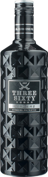Three Sixty Vodka Black 42% vol. 0,7 l von Three Sixty Vodka