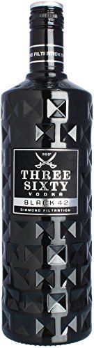 Three Sixty Vodka Black 42 1 Liter (42%-VOL) von 360° Three Sixty