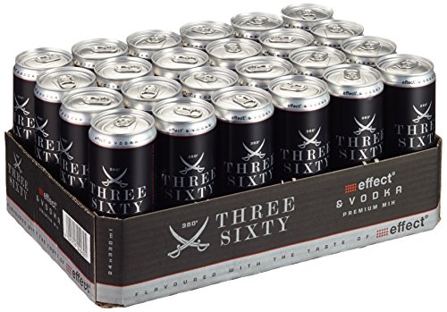 Three Sixty Energy Wodka, EINWEG (24 x 0.33 l) von Three Sixty