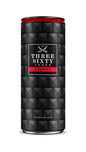 Three Sixty Vodka Energy, 12er Pack (12 x 0.33 l) EINWEG incl. 3 EUR Pfand von Three Sixty