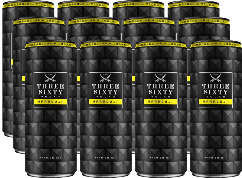 Three Sixty Vodka Maracuja (Einweg) von Three Sixty