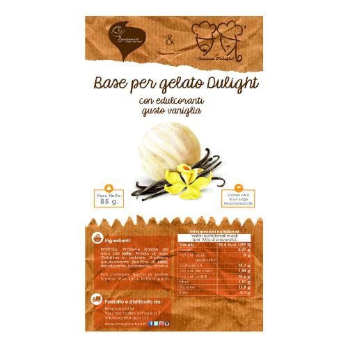 Dulight-Eis – Pulverzubereitung mit Süßungsmitteln 85 g von TiBioNa Italia
