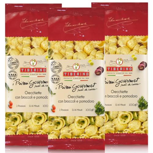 Tiberino 1888 Baresi-Ohren mit Rübenspitze und getrockneter Tomate (3er-Pack) von Tiberino