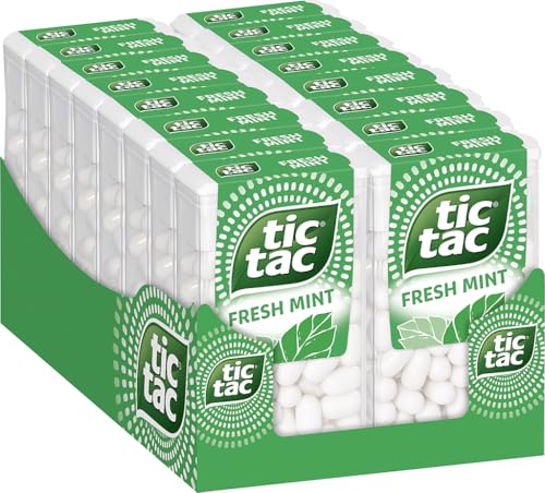 Ferrero tic tac Mint – Dragees mit Minzgeschmack – 16 x 54 g Packungen von Ferrero