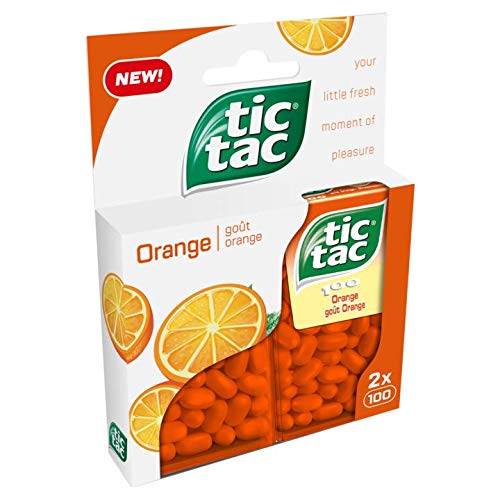Orange Mints | Tic Tac | Orange Duopack | Gesamtgewicht 98 Gramm von Tic Tac