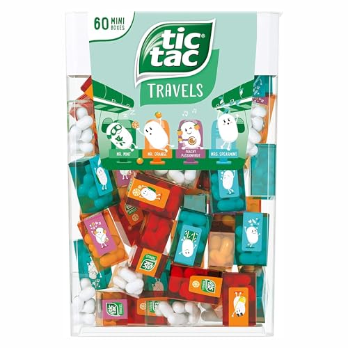 TIC TAC Box with 60 Mini Boxes (Mint, Orange, Spearmint, Peach and Passion fruit) 234g by Tic Tac von Tic Tac