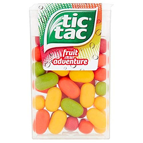 Tic Tac Fruit Adventure Süßigkeiten, für kleine Momente der Erfrischung im praktischen Pack, Großpackung mit 24 x 18 g von Tic Tac