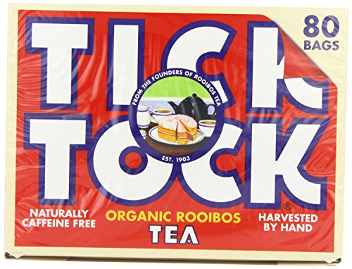 Tick Tock Organic Rooibos 80 Teabags (Pack of 5, Total 400 Teabags) von Tick Tock