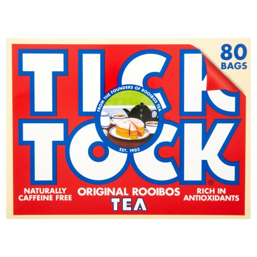 Tick Tock Rooibos Conventional Tea, 80 Tea Bags (Pack of 5, Total 400 Tea Bags) von Tick Tock