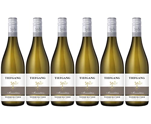 Tiefgang - Weissburgunder Trocken Weißwein, Deutscher Qualitätswein aus Pfalz (6 x 0,75 l) von Tiefgang
