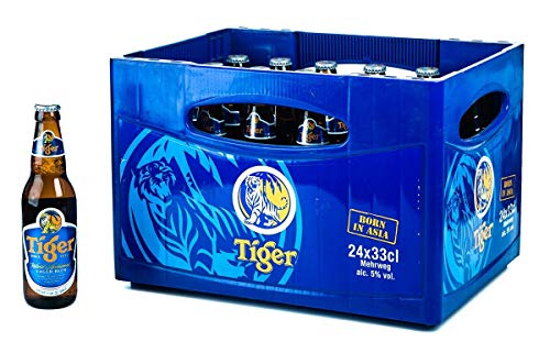 24 Flaschen Tiger Beer Asien a 0,33L Bier Tiger asian inc. 1.96€ MEHRWEG Pfand von Tiger Bier
