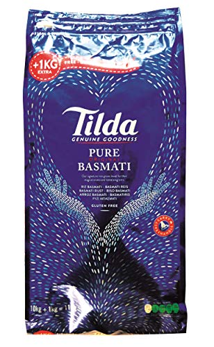 [ 11kg-Pack ] TILDA Pure Basmati Reis / Basmatireis / Pure Original Basmati von Tilda