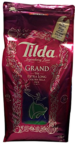 Tilda - EXTRA LONG Golden Grand SELLA Basmati Reis, Gewicht food:10 Kg von Tilda