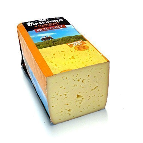 Alt Mecklenburger Tilsiter 60% Fett i.Tr. kräftiger Käse 500g inklusive Kühlversand in Styroporbox mit Kühlakku von Tilsiter