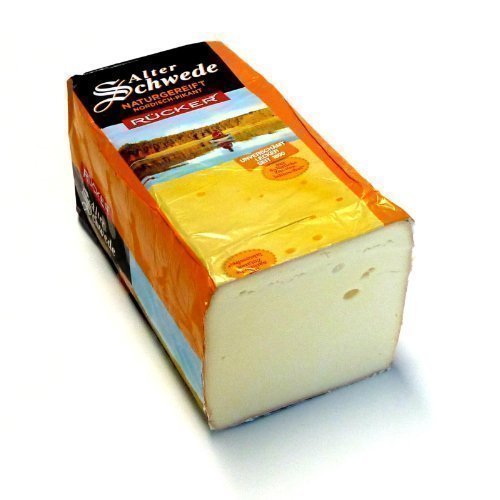 Alter Schwede kräftiger pikanter Käse aus Mecklenburg mit Rotschmiere 500g inklusive Kühlversand in Styroporbox mit Kühlakku von Tilsiter