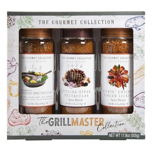 Die Gourmet-Kollektion – Grill Master, Gewürzset mit gemischten Kräutern und Gewürzen | Hähnchengewürz | BBQ-Rubs und Gewürze | Fischgewürz | Lammgewürz | Burgergewürz | Steakgewürz | BBQ-Gewürz Die Gourmet-Kollektion – Grill Master, Gewürzset mit gemischten Kräutern und Gewürzen | Hähnchengewürz | BBQ-Rubs und Gewürze | Fischgewürz | Lammgewürz | Burgergewürz | Steakgewürz | BBQ-Gewürz von TILZ COLLECTION