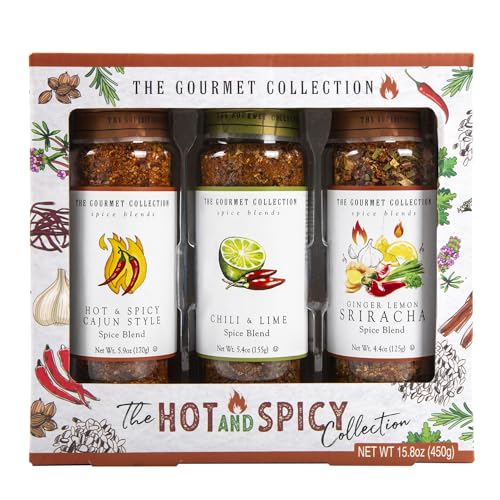Die Gourmet-Kollektion – Scharf und würzig, gemischte Kräuter und Gewürze | Sriracha-Gewürzmischung | Zitronenpfeffer-Gewürzmischung | Salt and Pepper Seasoning Mix von TILZ COLLECTION