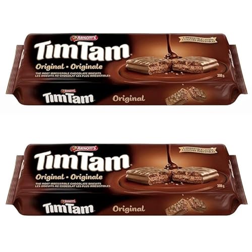 Arnott's Tim Tam Schokoladenkekse, 200 g, 2 Stück, importiert aus Kanada, 200 g (2 Stück) von Tim Tam