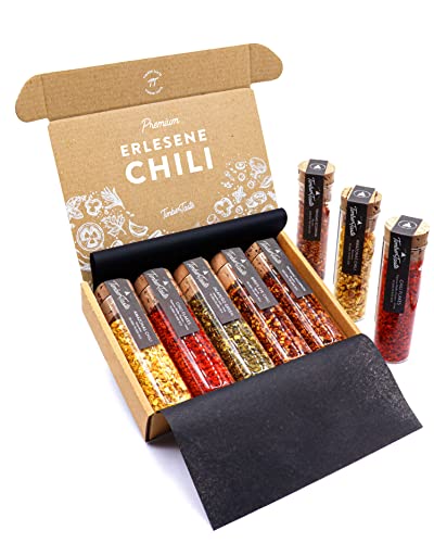 TIMBER TASTE® Scharfes Chili Gewürze Geschenkset Frauen & Männer [BIS 700000 SCOVILLE] - 5 handverlesene Chilis - Chili Gewürze Set Geschenk Ostern für Sie - Besondere Ostergeschenke für Erwachsene von Timber Taste