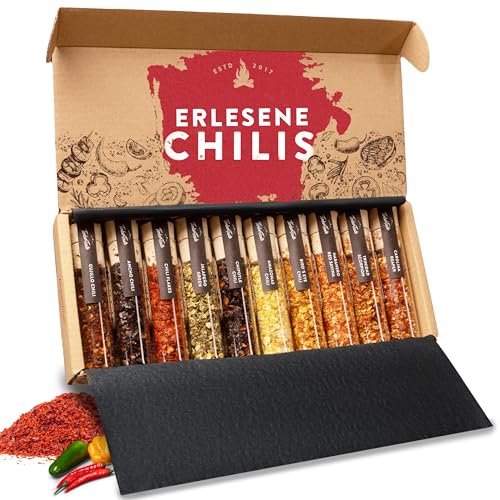 TIMBER TASTE® Scharfes Chili Gewürze Geschenkset für Männer & Frauen [BIS 1.200.000 SCOVILLE] - Das 10er-SET mit vollem Schärfespektrum - Chili Geschenke Set Ostern für Papa & Mama Set zu Ostern von Timber Taste