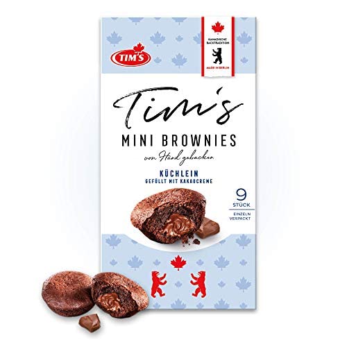 Tim's Mini Brownies 180 g I Mini Muffins mit cremiger Kakaofüllung I 9 einzeln verpackte, saftige Cupcakes ohne Konservierungsstoffe I Kaffeegebäck I Traditionelle kanadische Backwaren Made in Germany Tim's Mini Brownies 180 g I Mini Muffins mit cremiger Kakaofüllung I 9 einzeln verpackte, saftige Cupcakes ohne Konservierungsstoffe I Kaffeegebäck I Traditionelle kanadische Backwaren Made in Germany von Tims Kanadische Backwaren