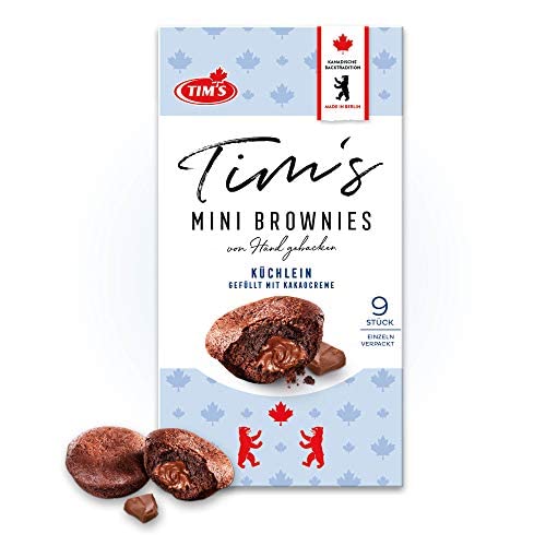 Tim's Mini Brownies 180 g I Mini Muffins mit cremiger Kakaofüllung I 9 einzeln verpackte, saftige Cupcakes ohne Konservierungsstoffe I Kaffeegebäck I Traditionelle kanadische Backwaren Made in Germany von Tims Kanadische Backwaren