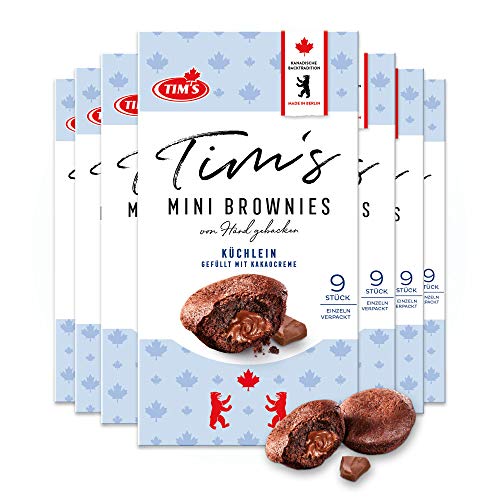 Tims Kanadische Backwaren Mini Brownies 7x180 g I 9 einzeln verpackte saftige Cupcakes ohne Konservierungsstoffe I Kaffeegebäck I Traditionelle kanadische Backwaren Made in Germany von Tims Kanadische Backwaren