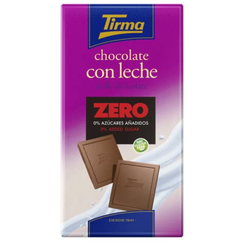 Tirma Zero Vollmilchschokoriegel ohne Zuckerzusätze 125g | Glutenfrei | Vegetarisch| Gesunde Alternative | Spanische Schokolade| Geeignet für Diabetiker Tirma Zero Vollmilchschokoriegel ohne Zuckerzusätze 125g | Glutenfrei | Vegetarisch| Gesunde Alternative | Spanische Schokolade| Geeignet für Diabetiker von Tirma