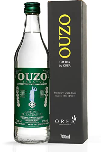 griechischer OUZO Premium, Geschenk Box by OREA, Anis mild | 700ml von Tirnavou
