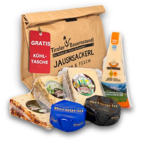 Tiroler Bauernstandl Die Heimat der Tiroler Schmankerl. Jausnsackerl 1,3 Kg Raclette Schmelzkäse & Parmesan Käse Kühltasche Gratis Lebensmittel Geschenke für Männer Präsentkorb Geschenk für Frauen Tiroler Bauernstandl Die Heimat der Tiroler Schmankerl. Jausnsackerl 1,3 Kg Raclette Schmelzkäse & Parmesan Käse Kühltasche Gratis Lebensmittel Geschenke für Männer Präsentkorb Geschenk für Frauen von Tiroler Bauernstandl