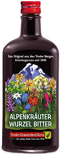 Tiroler Kräuterdestillerie - Alpenkräuter Wurzel Bitter (1 x 0,50 l) von Tiroler Kräuterdestillerie