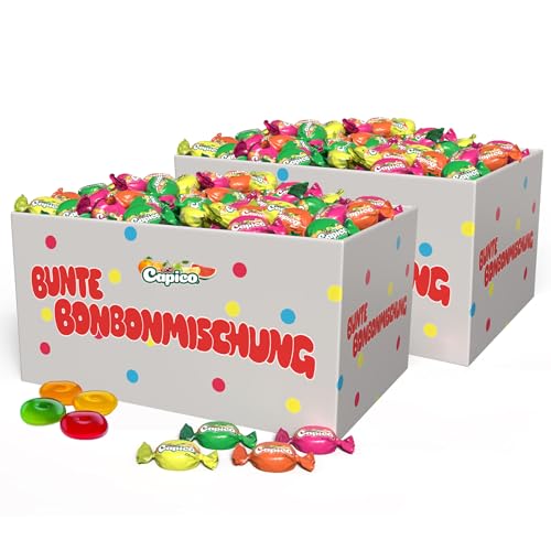 Capico 10 kg Bonbonmischung Großpackung (ca 1600 Stk.) für Wurfmaterial, Karneval, Fasching, Wurfware, Feiern oder Geburtstag Capico 10 kg Bonbonmischung Großpackung (ca 1600 Stk.) für Wurfmaterial, Karneval, Fasching, Wurfware, Feiern oder Geburtstag von Tise Süsswaren