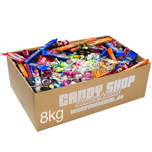 8kg XL Fruchtgummi & bunte Süßwaren Mischung Groß- und Kleinteile einzeln Verpackt von Tise Süsswaren