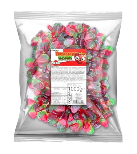 Capico Erdbeeren Classic Fruchtgummi (1000g) im Beutel, Halal von Tise Süsswaren