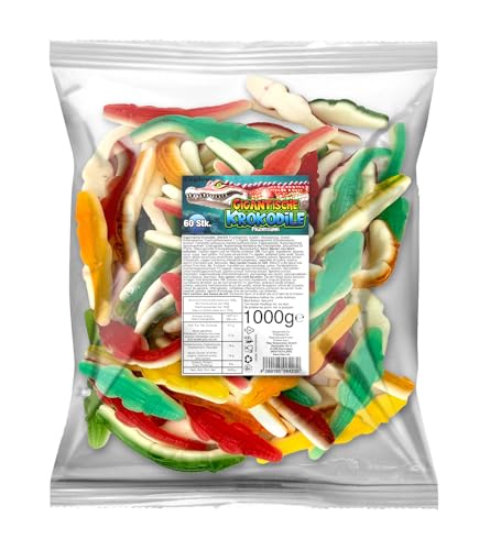 Capico Gigantische Krokodile Fruchtgummi (1000g) im Beutel von Tise Süsswaren