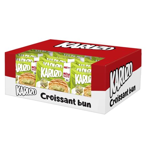Karuzo Croissant bun mit Pistaziencremefüllung 24 Stück x 82g (1968g) von Tise Süsswaren