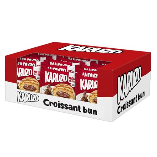 Karuzo Croissant bun mit Schokofüllung 24 Stück x 82g (1968g) von Tise Süsswaren