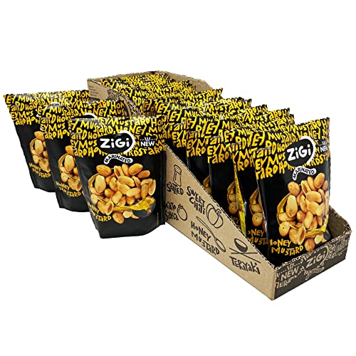 Marinierte Erdnüsse von Zigi - Honey Mustard 16x70g von Tise Süsswaren