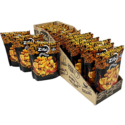 Marinierte Erdnüsse von Zigi - Sriracha Hot Chili 14x70g von Tise Süsswaren