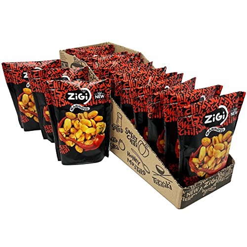 Marinierte Erdnüsse von Zigi - Sweet Chili 14x70g von Tise Süsswaren