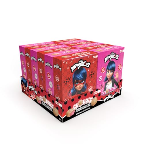 Miraculous Cloudiz Mini-Kekse gefüllt mit Erdbeercreme (12x30g) 360g von Tise Süsswaren