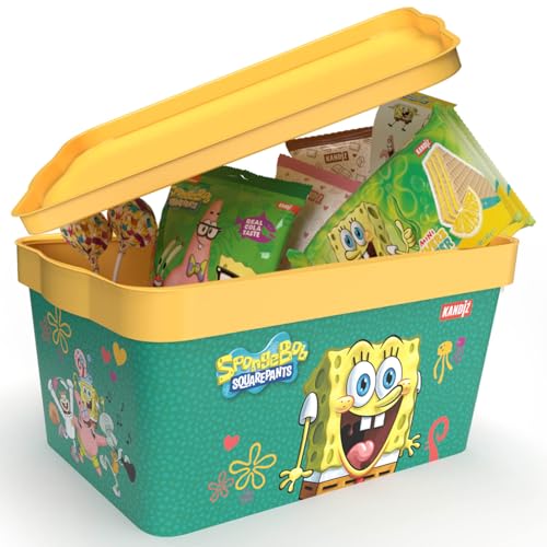 SpongeBob Süssigkeiten inkl. Überraschung und Aufbewahrungsbox 198g von Tise Süsswaren
