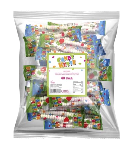 Tise Süsswaren Candy Ketten aus Traubenzucker - 40 Stück (680g) von Tise Süsswaren