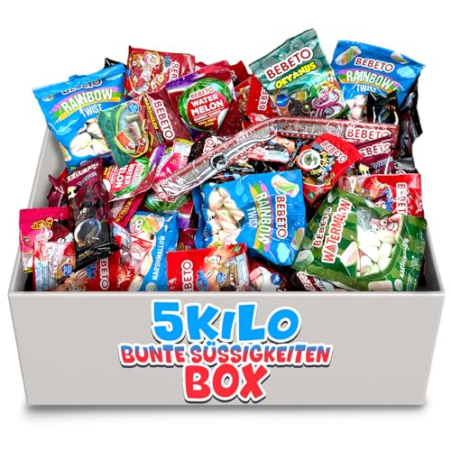 XL 5kg Fruchtgummi & bunte Süßwaren Mischung Groß- und Kleinteile einzeln Verpackt für Wurfmaterial/Geburtstag/Party/Candybar/Großfamilie XL 5kg Fruchtgummi & bunte Süßwaren Mischung Groß- und Kleinteile einzeln Verpackt für Wurfmaterial/Geburtstag/Party/Candybar/Großfamilie von Tise Süsswaren