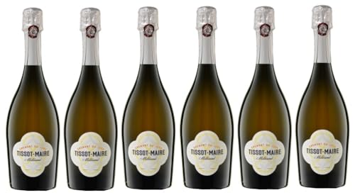 6x 0,75l - Tissot-Maire - Chardonnay Millésimé - brut - Crémant du Jura A.O.P. - Frankreich - Schaumwein trocken von Tissot-Maire